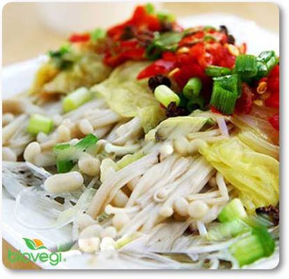 MIẾN XÀO BẮP CẢI & NẤM